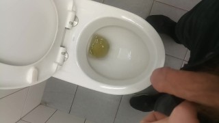 Just a pissing with cock ready to Explode. That's really hard for a boy