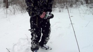 Outdoor Joy in the Snowbound Forest