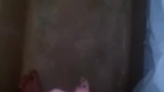 Pissing in the shower and at myself