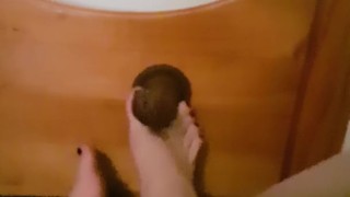 Dildo Footjob