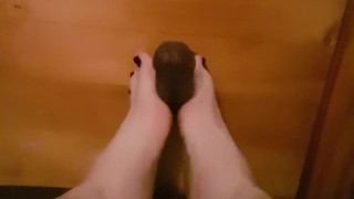 Dildo Footjob