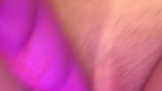 Playing with my pussy on my period