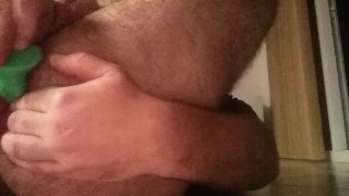 Sammy Austin Bad Dragon dildo anal creampie .