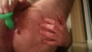 Sammy Austin Bad Dragon dildo anal creampie .
