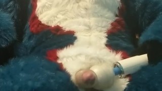 First time using a wand in fursuit