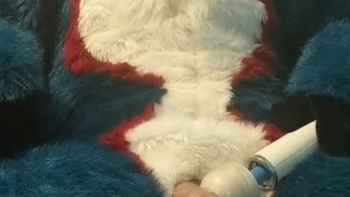 First time using a wand in fursuit