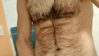Getting off in a deer partial fursuit.