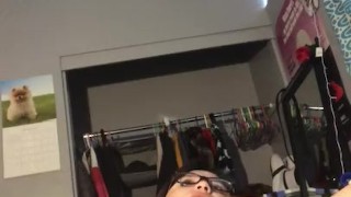 Chunky girls first time filming herself