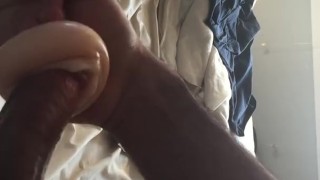 Fucking and Cumming Hard in My Pocket Pussy