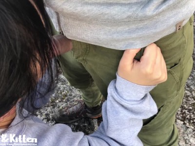 Fun Hike With My Asian Gf! Outdoor Bj and Fuck With a View 