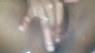 Wet black pussy close up (GREAT SOUNDS)