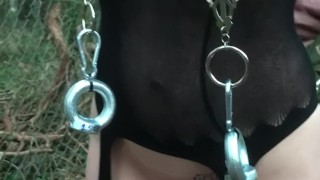 Painslut: knotted rope & tabasco clit & pussy torture, cums & squirts