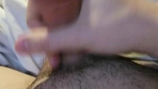 Morning Jerk off session, lots of cum!!