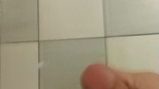 Jacking off at Starbucks in the restroom