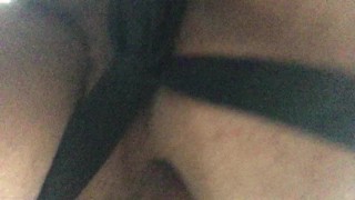 I play with my hand and my cock