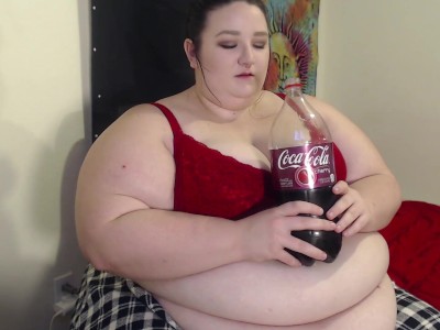 Ssbbw Chugging and Burping | 2-liter Soda Bloat | Veronika Jade 