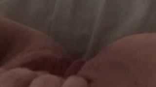 Morning wet pussy masturbation