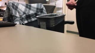 jerking off in the office at work