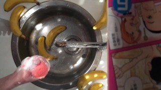 Hands fetish: I'll wash this banana with my soft hands