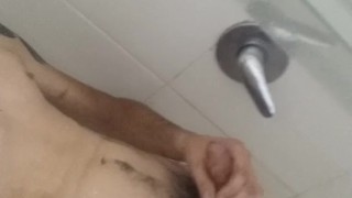 before shower
