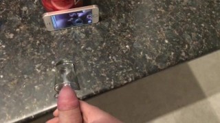 Cumming in a Shot Glass! Spilled Out Sorry :(