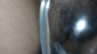 Ebony pussy pumping teaser