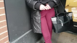 girl get naked on the street , PUBLIC FLASH