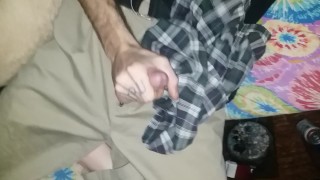 Big dick unzipped and played with. Cumming on boxers. 4k