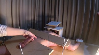 Amateur Femdom Foot Torture and Tease Handjob