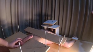 Amateur Femdom Foot Torture and Tease Handjob