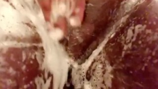 Soapy titties & pussy