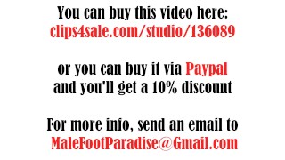 Mature Man shows his feet