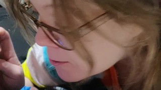 Woke up to wife trying to find best angle to photograph herself sucking me