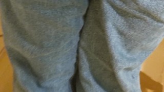 Jeans Pee Close Up