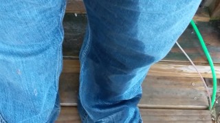 One Leg Porch Pee