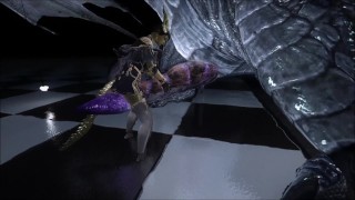 skyrim dragon and Argonian girls love