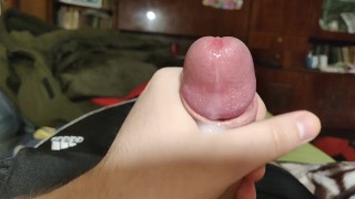 Close up & huge cumshot from teen guy