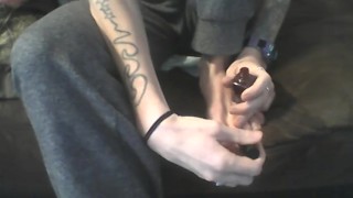 Foot fetish Norma Jean preps for video shoots