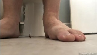 In the Morning - Male Giant stomps tiny - PREVIEW GAY MACROPHILIA