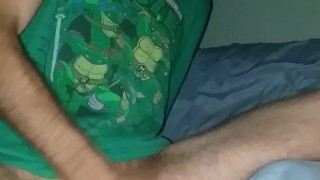Slow stroking turns into ball slapping. Romantic dirty talk. Bigdick TMNT