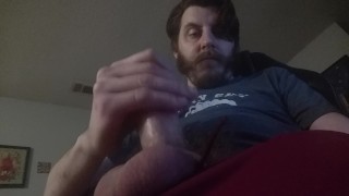 Stroking My Thick Cock