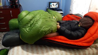 Cum my down jacket overfilled Shiny Jacket