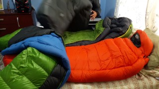 Cum my down jacket overfilled Shiny Jacket