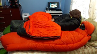 Cum my down jacket overfilled Shiny Jacket
