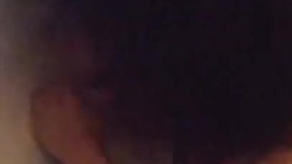 Crossdresser sissy sucks dildo and shows off buttplug