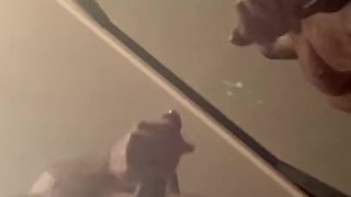 Mirror Mirror! Hot Guy Cums on his Mirror