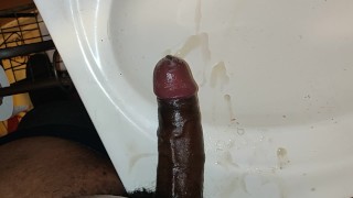 I fuck and cum into my clients filthy sink
