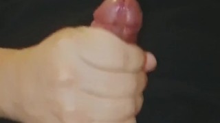 Slow-motion cumshot on my self at the end of slowly growing my tiny penis