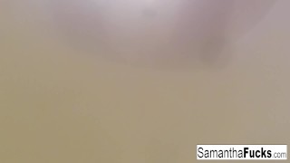 Samantha Saint bathtub sex with Abigail Mac
