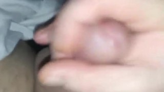 Jerking off with only half a chub
